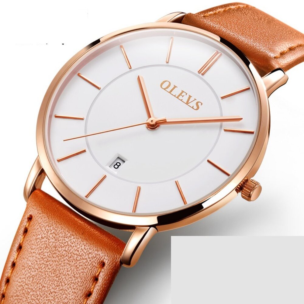 2-6 Olevs Men's Classic Casual Thin & Light Watch